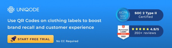 Create a QR Code for clothing label for improved customer engagement Create a QR Code for clothing label for improved customer engagement