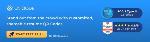 Use Uniqode to create Resume QR Codes Use Uniqode to create Resume QR Codes