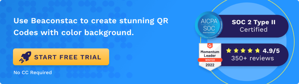 Use Uniqode to create custom QR Codes with color background Use Uniqode to create custom QR Codes with color background