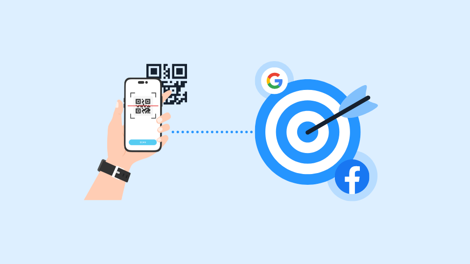 Retargeting customers using QR Codes. Retarget customers using QR Codes.