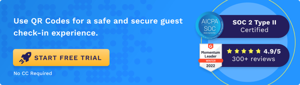 Improve guest experience with QR Code for checkin Improve guest experience with QR Code for checkin