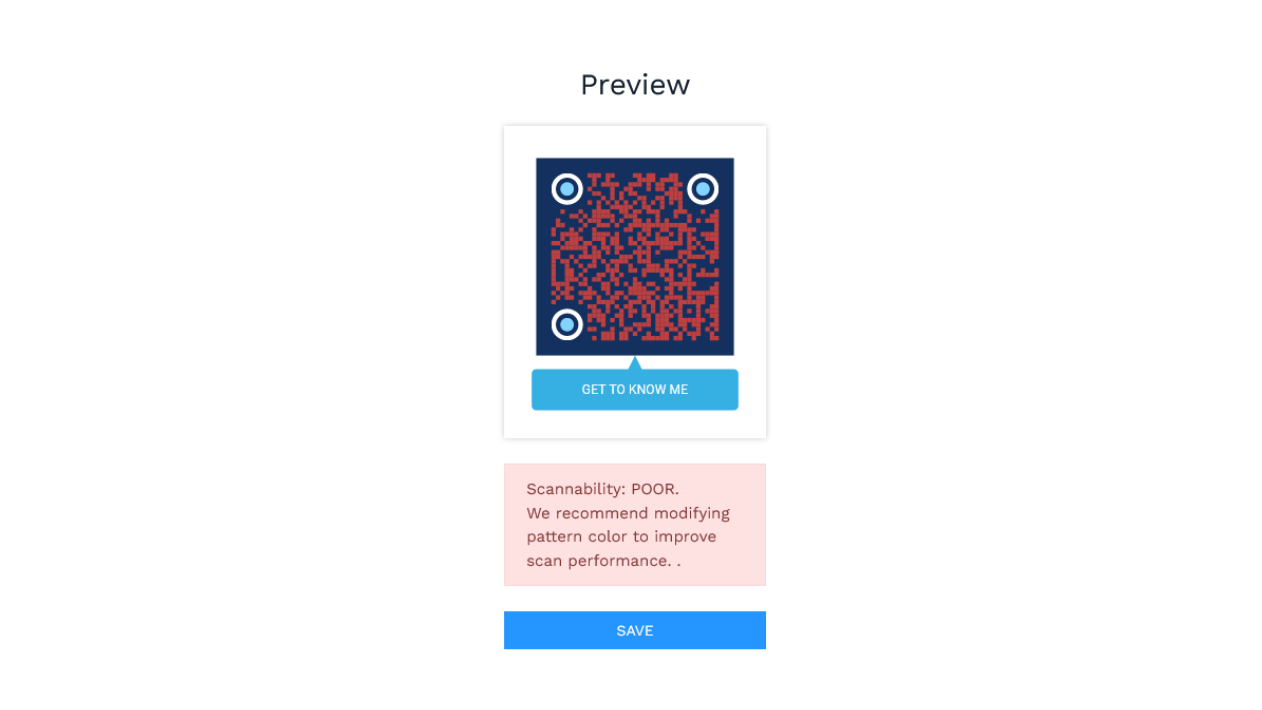 Avoid over-customizing your business card QR Code Avoid over-customizing your business card QR Code