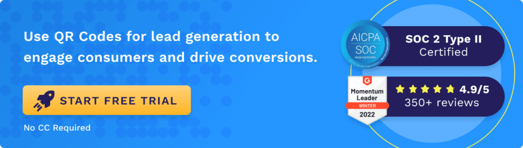 Use Uniqode to create QR Codes for lead generation Use Uniqode to create QR Codes for lead generation