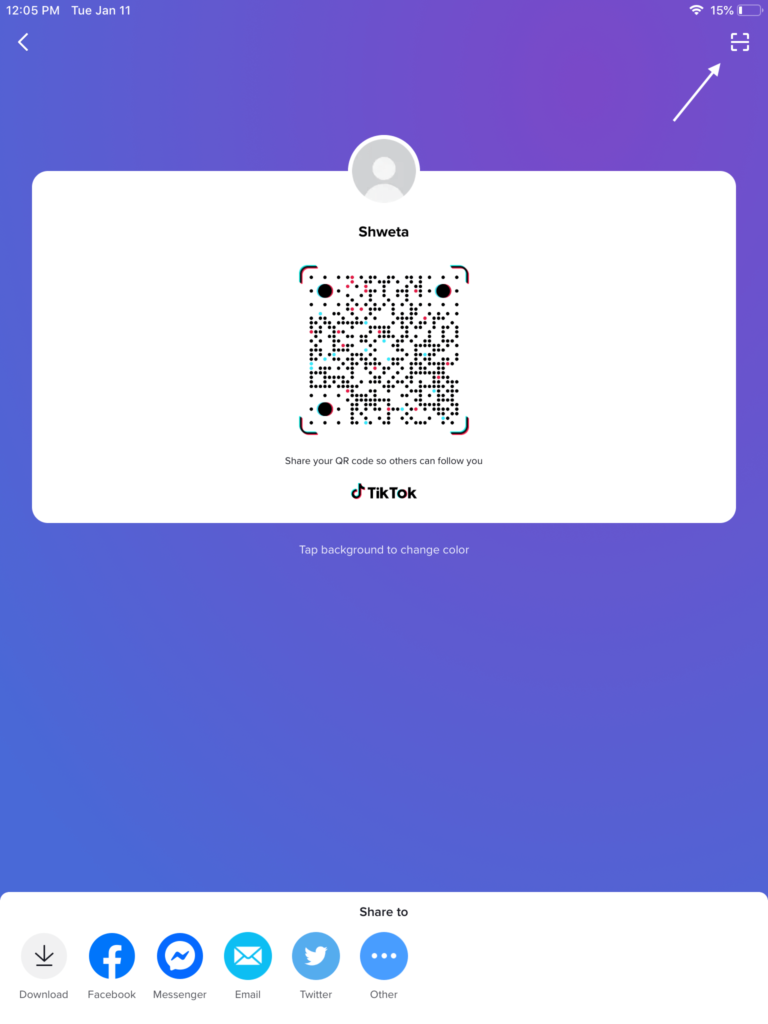 How to scan your TikTok QR Code How to scan your TikTok QR Code