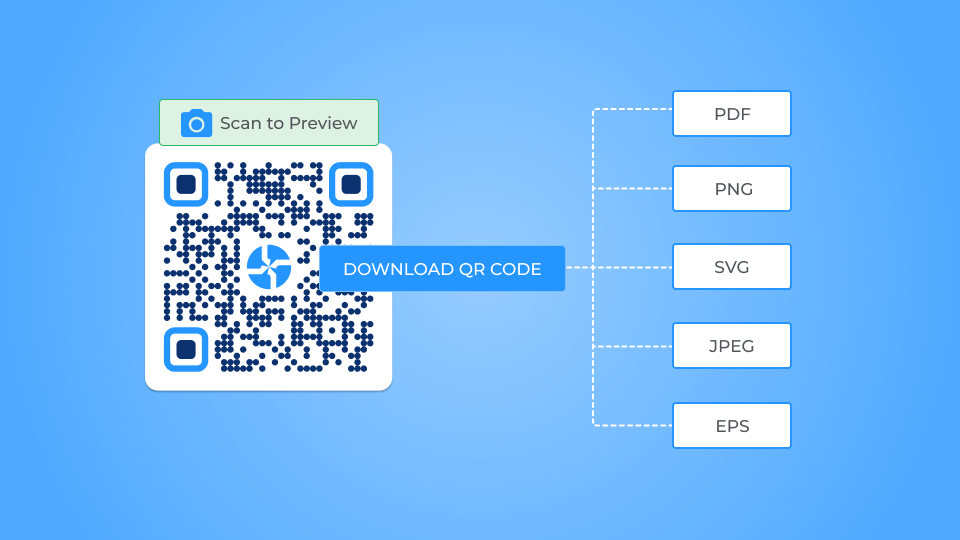Download QR Code in a suitable format Download QR Code in a suitable format