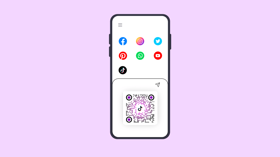 Include TikTok in your all-in-one social media QR Code Include TikTok in your all-in-one social media QR Code
