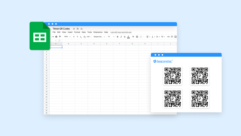 Bulk create QR Codes for TikTok using a Google Sheets add-on Bulk create QR Codes for TikTok using a Google Sheets add-on