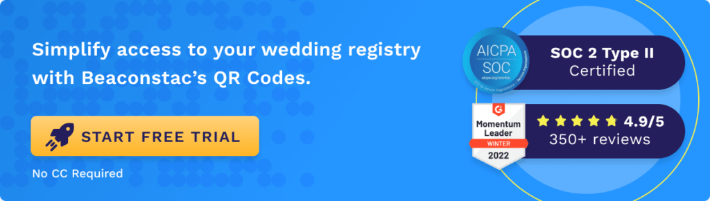 Use Uniqode to create QR Codes for wedding registry Use Uniqode to create QR Codes for wedding registry